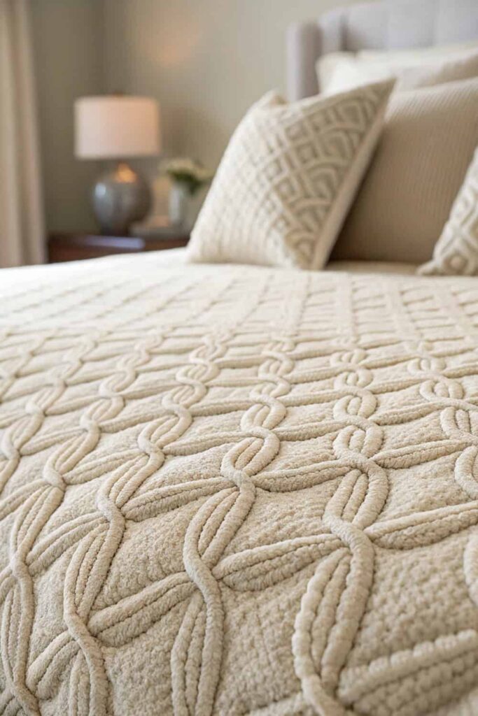 Bouclé Bedding Simple Styled 