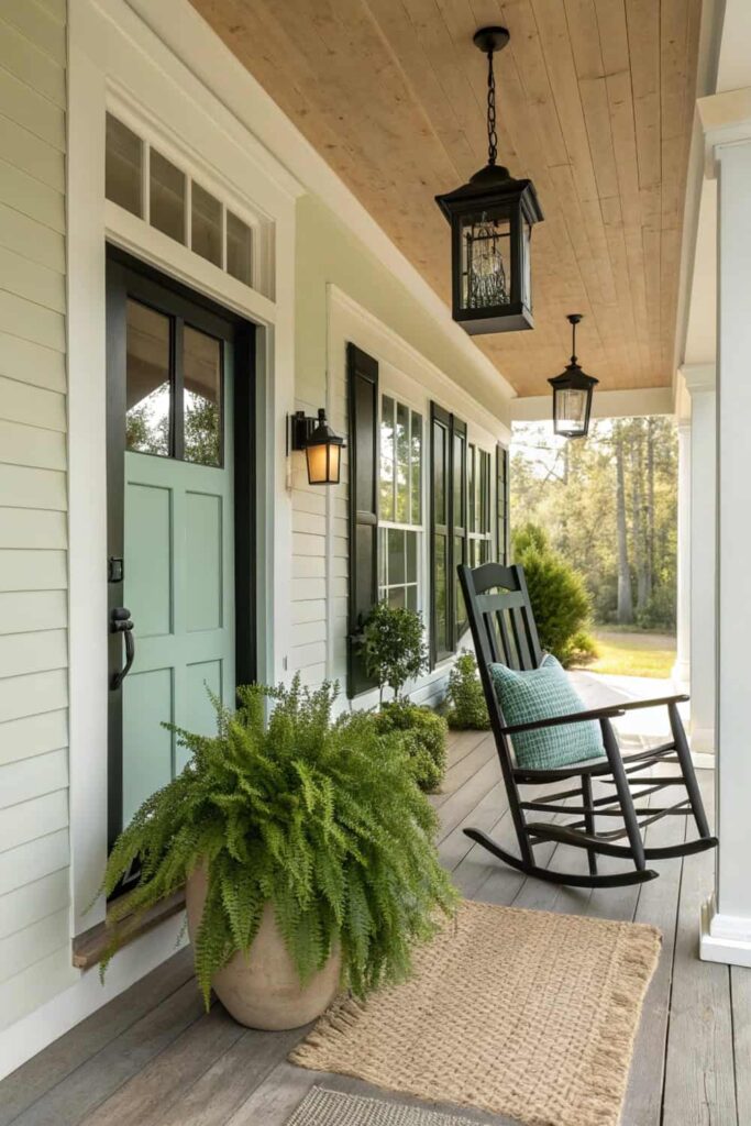 The Perfect Modern Farmhouse Porch