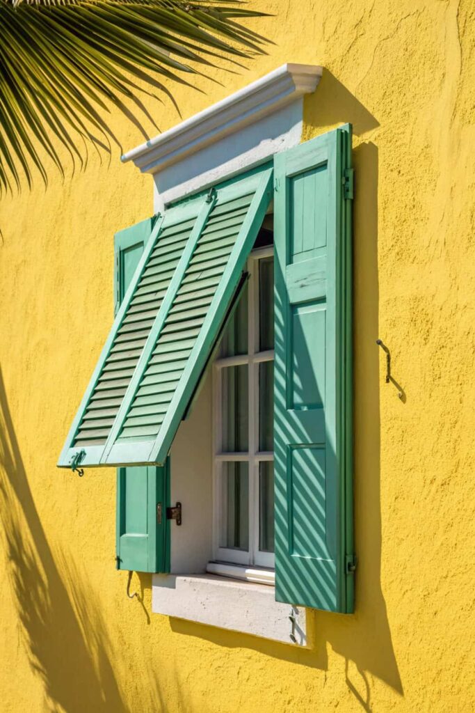 Coastal Cool with Bermuda Exterior Window Shutters