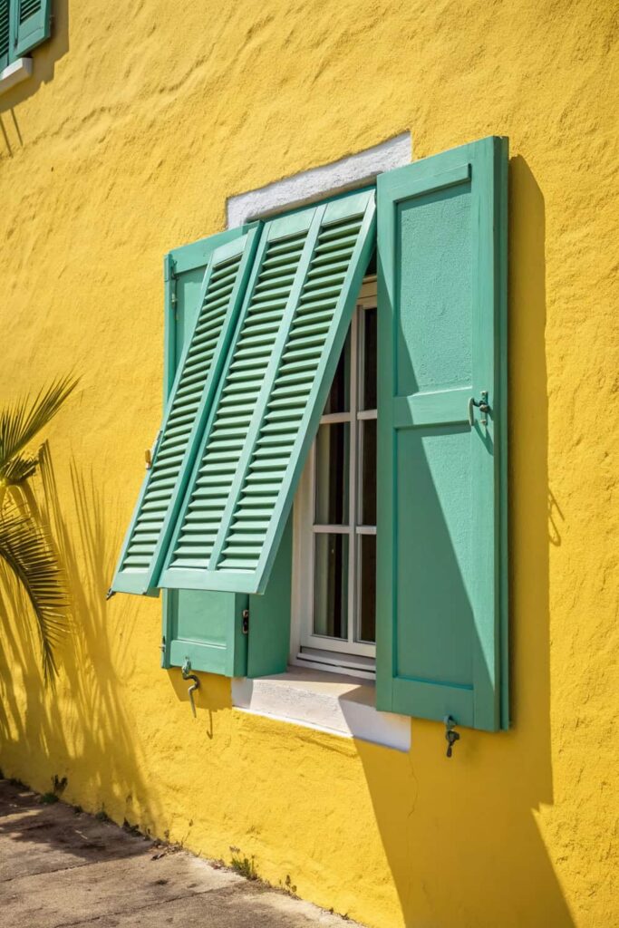 Sun-Shade Solution: Bahama Window Shutters Exterior