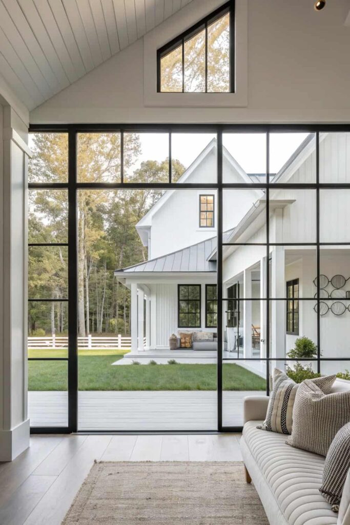 Graphic Black Window Frames