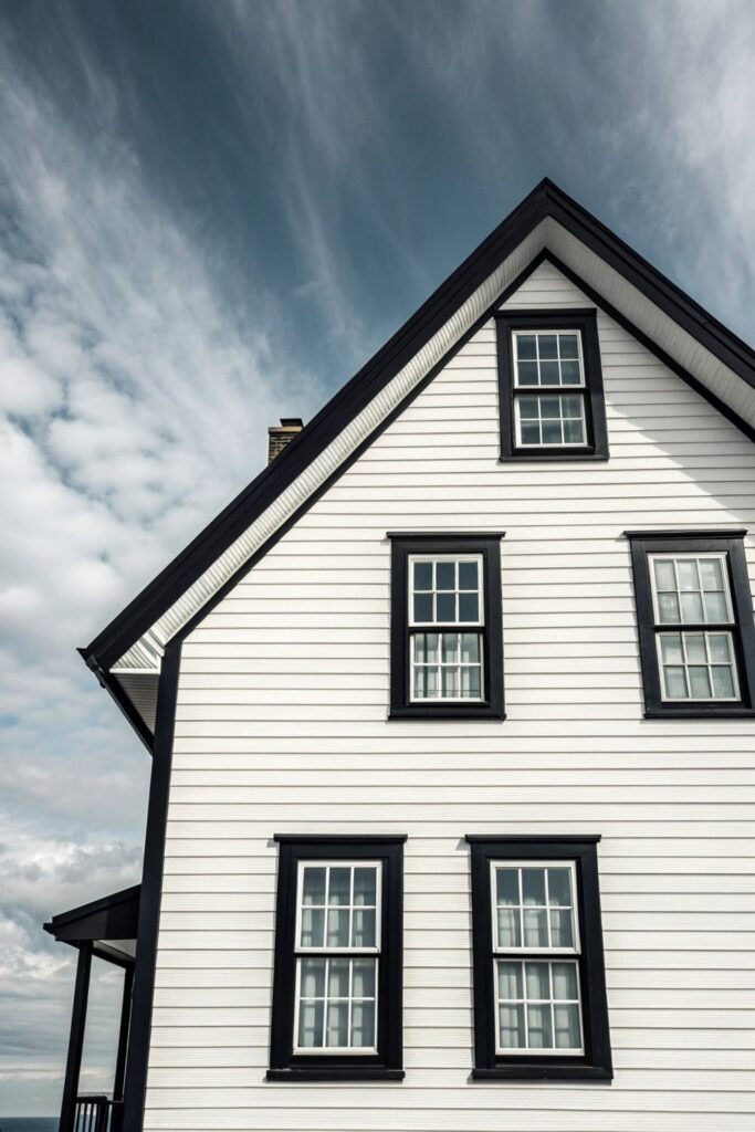 Graphic Impact: Black and White Window Trim