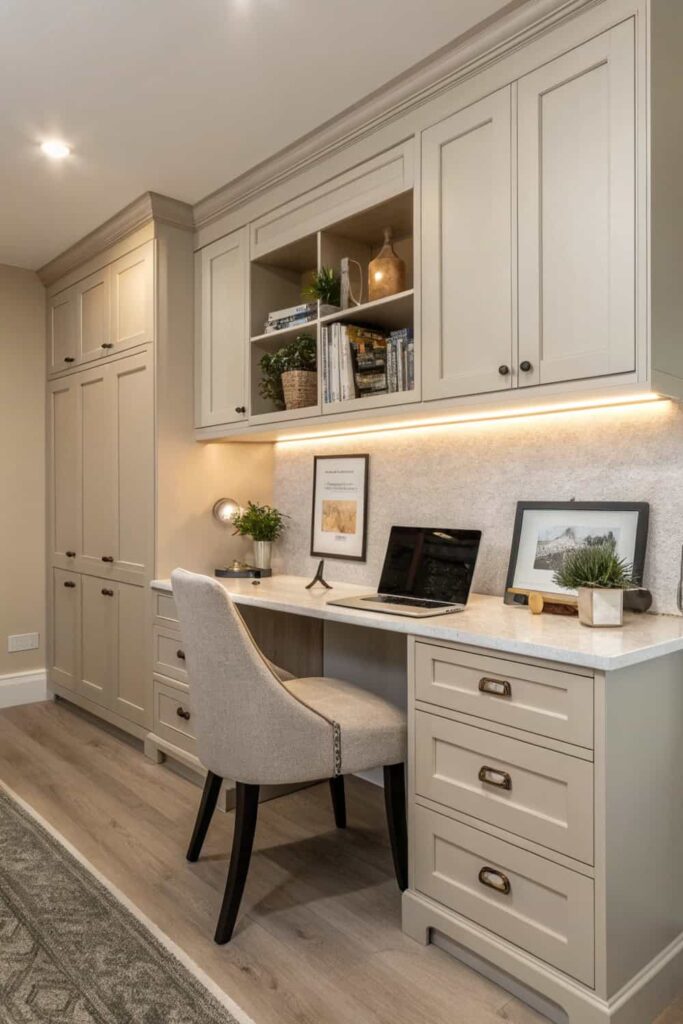 Built-In Kitchen Desk