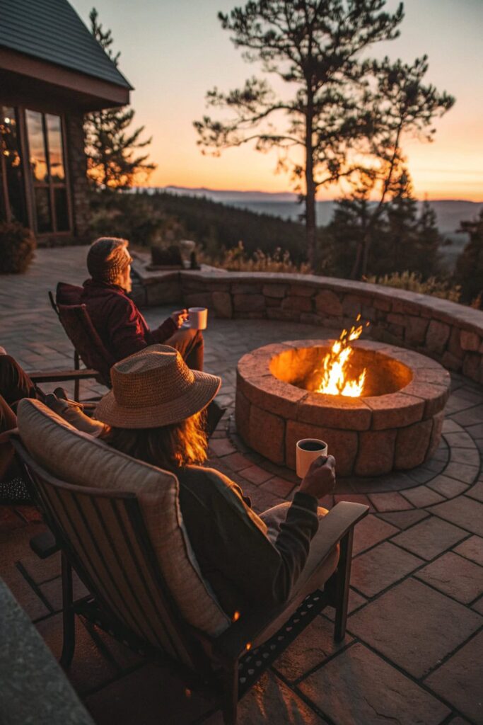 Fire Pit Gathering: Backyard Oasis Anchor