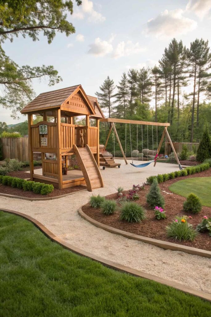 Kid-Friendly Play Area in Your Backyard Oasis
