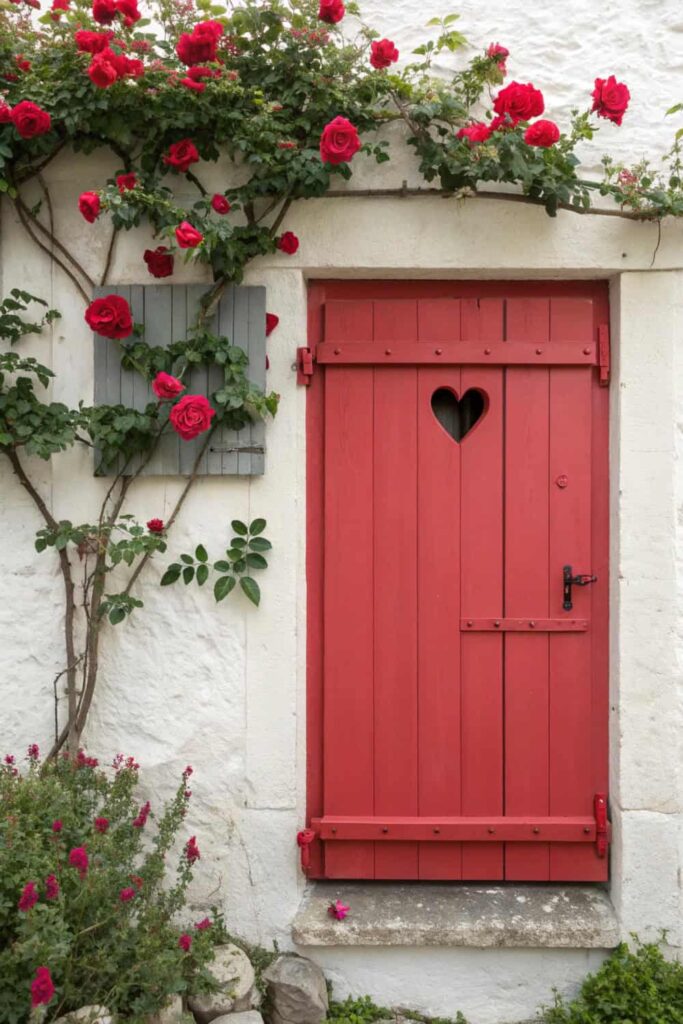 Unique Detail: Custom Cut-Out Window Shutters Exterior