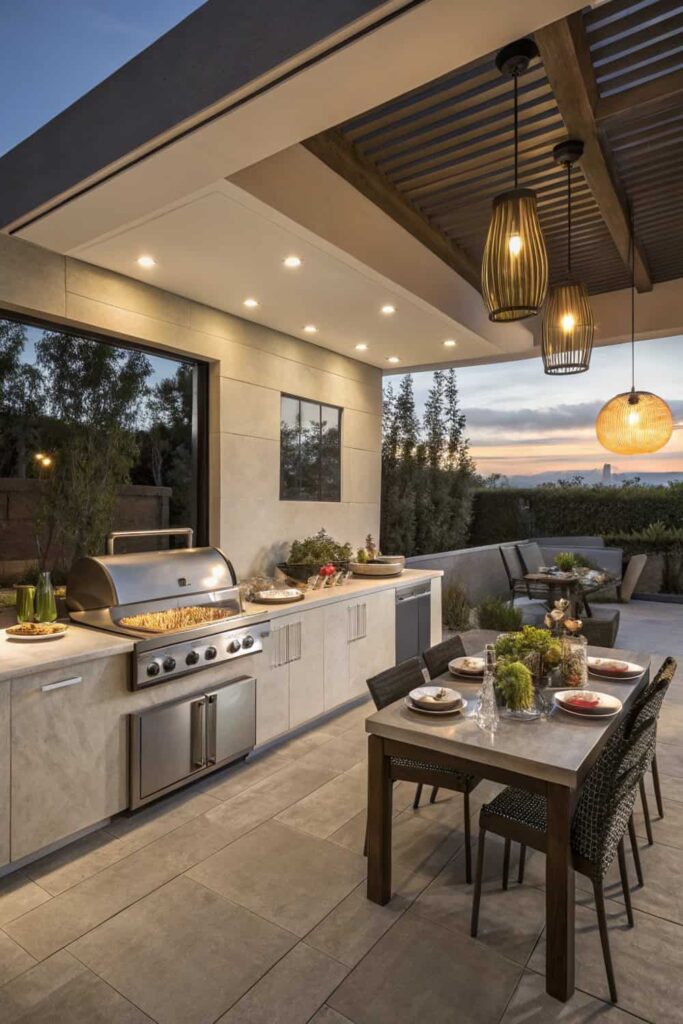 Gourmet Backyard Oasis Kitchen Setup