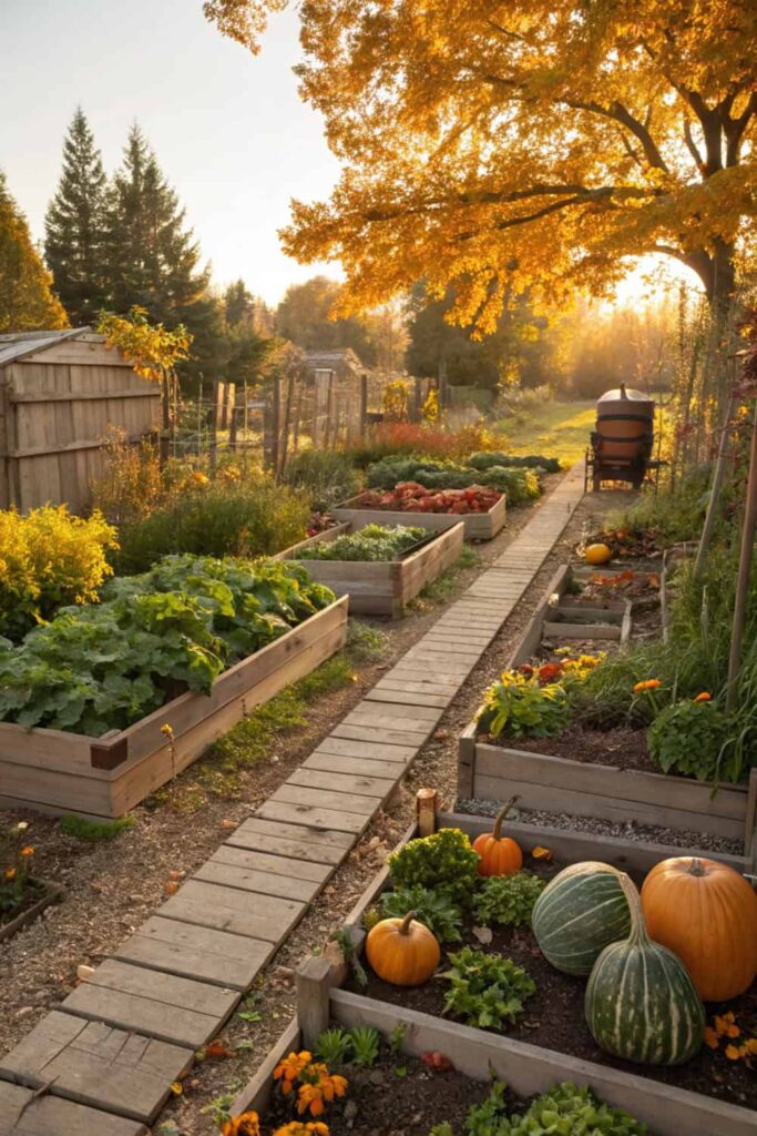 Strong Fall Garden Features
