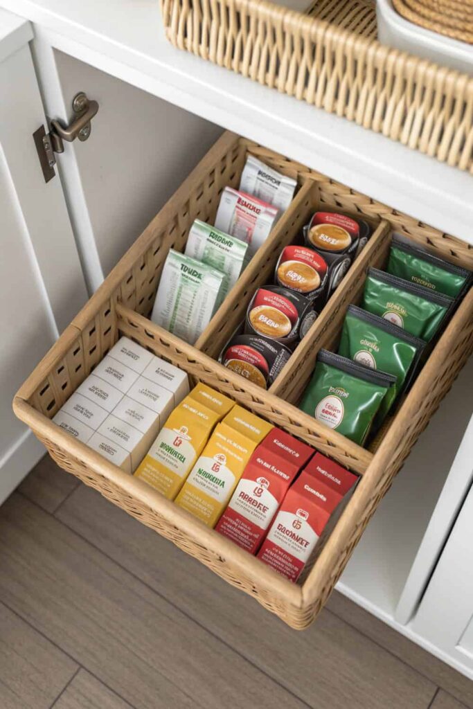 Tame Tiny Pantry Clutter with Dividers