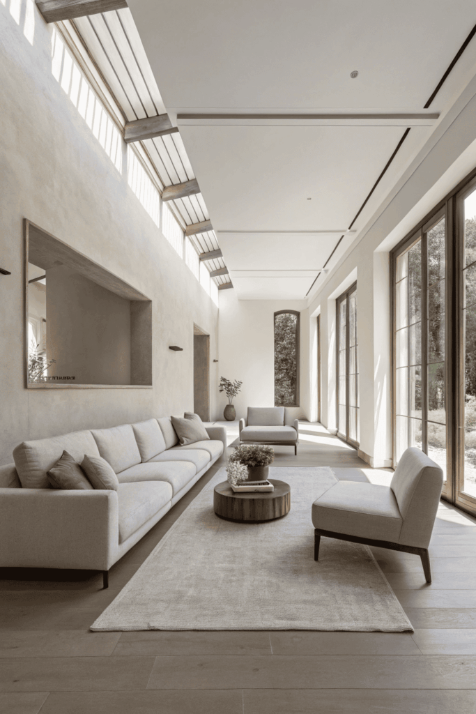 Slim Furniture choices for Rectangle Rooms
