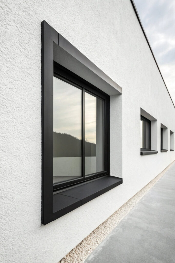 Sleek and Simple: Modern Exterior Window Trim