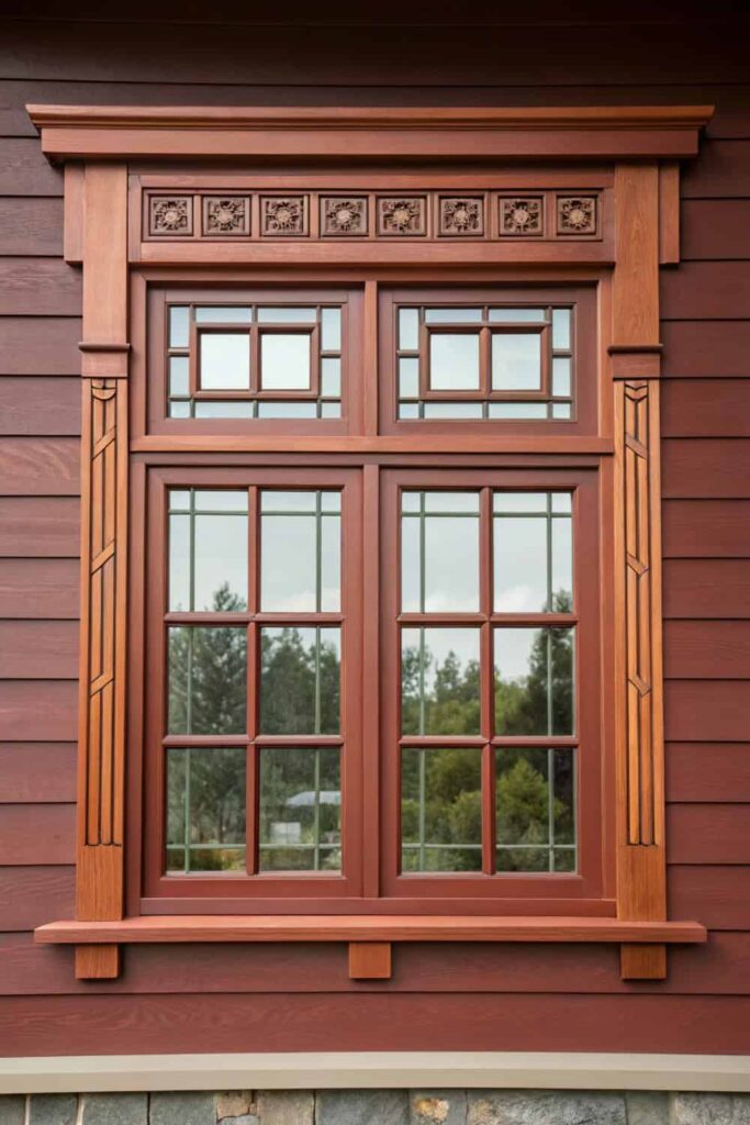 Geometric Harmony: Craftsman Window Trim