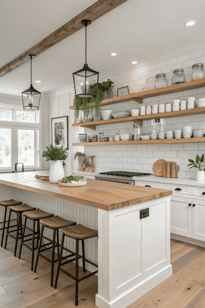 Style Your Open Kitchen Shelves