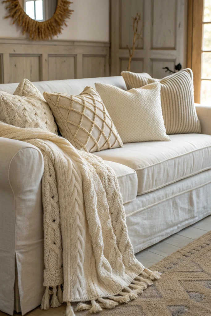 Cozy Modern Farmhouse Textiles