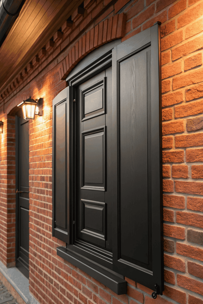 Solid Protection: Raised Panel Window Shutters Exterior