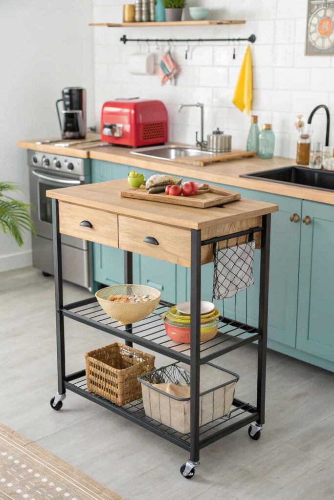 Mobile Kitchen Desk
