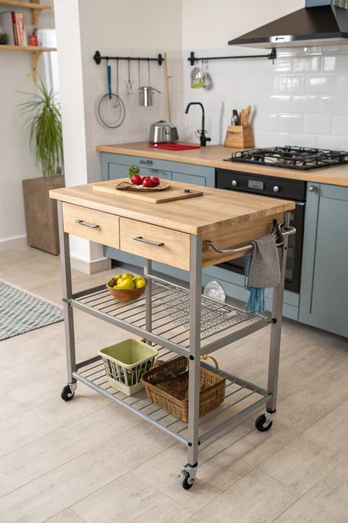 Rolling Workspace Cart