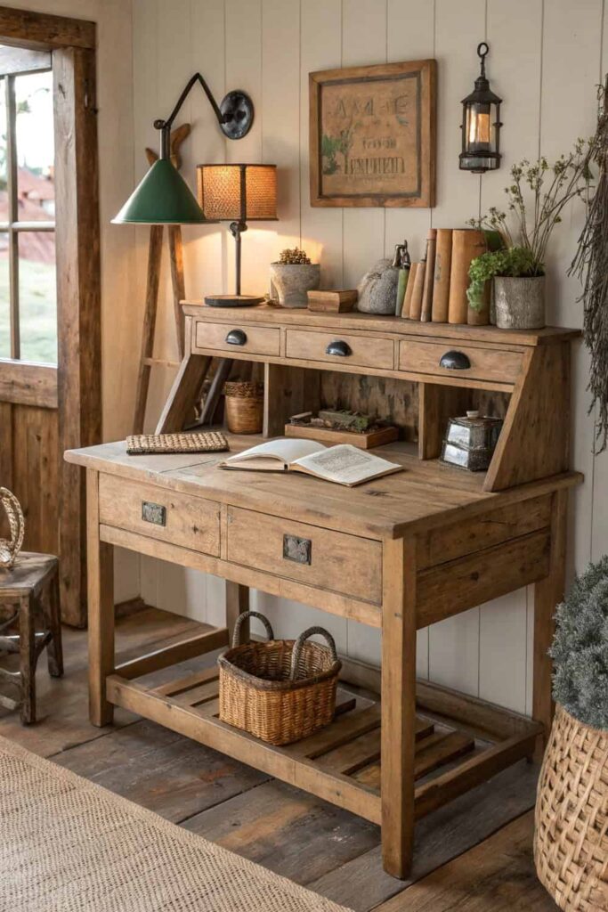 Rustic Kitchen Desk