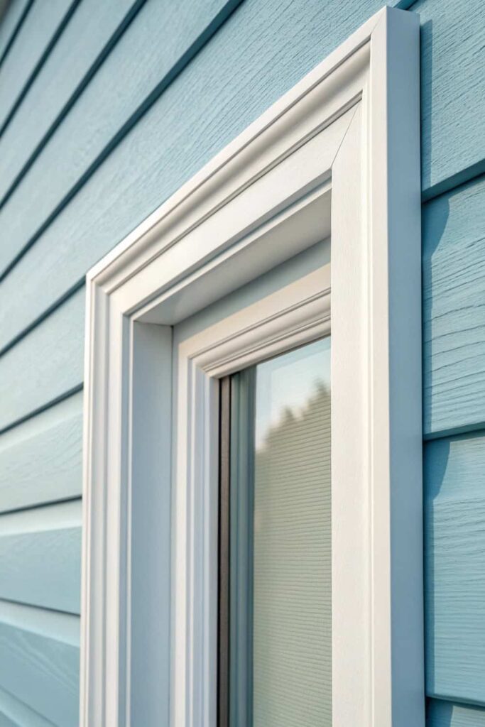 Subtle Style of Simple Bevel Exterior Window Trim