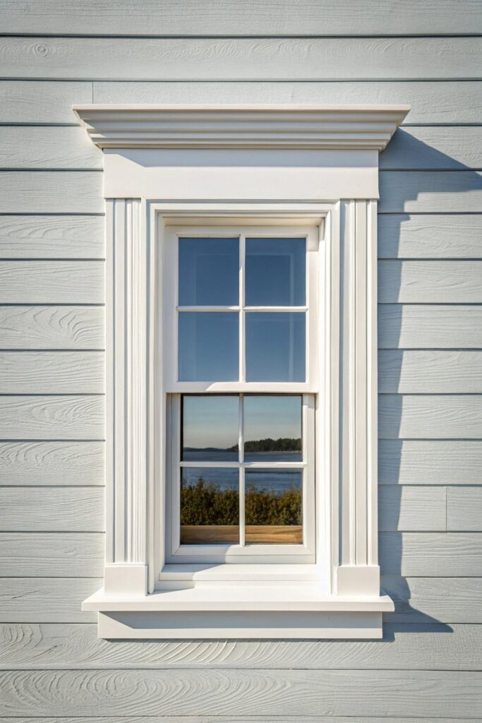 Practical Elegance: Simple Exterior Window Trim