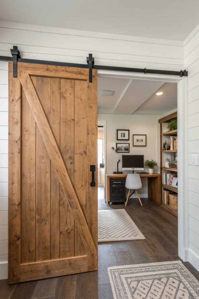 Space-Saving Barn Door Style