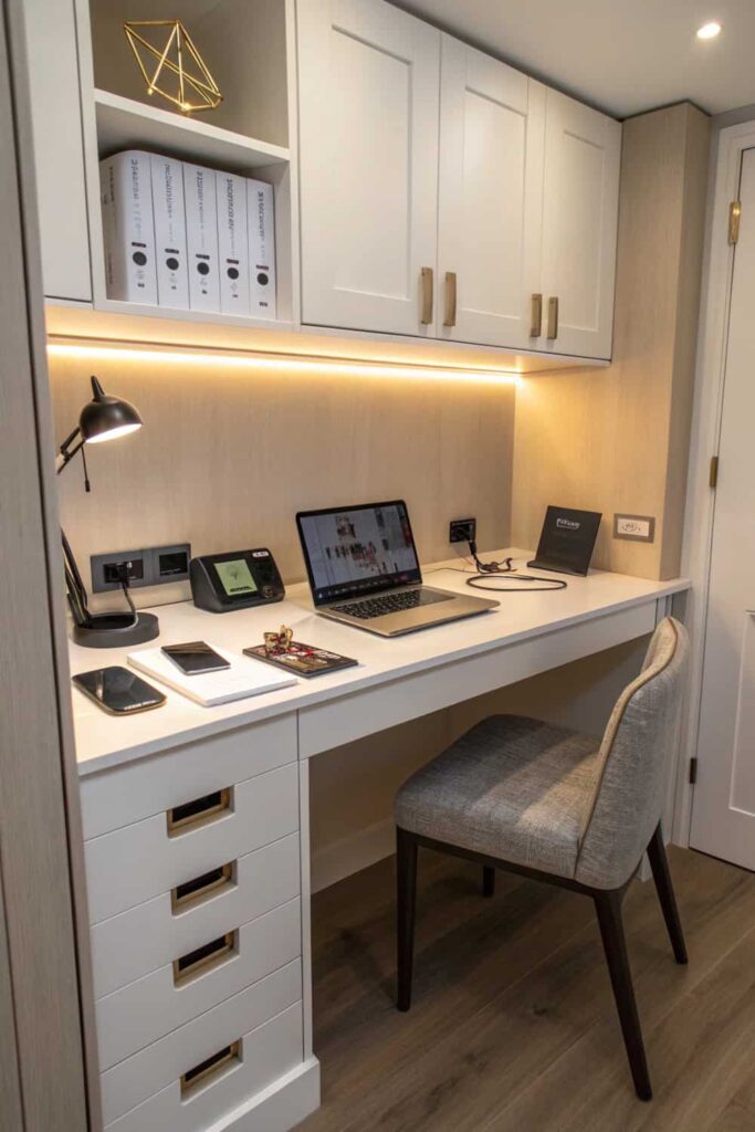Compact Charging Workspace