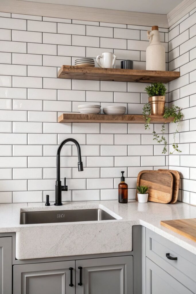 Modern Farmhouse Kitchen Tile