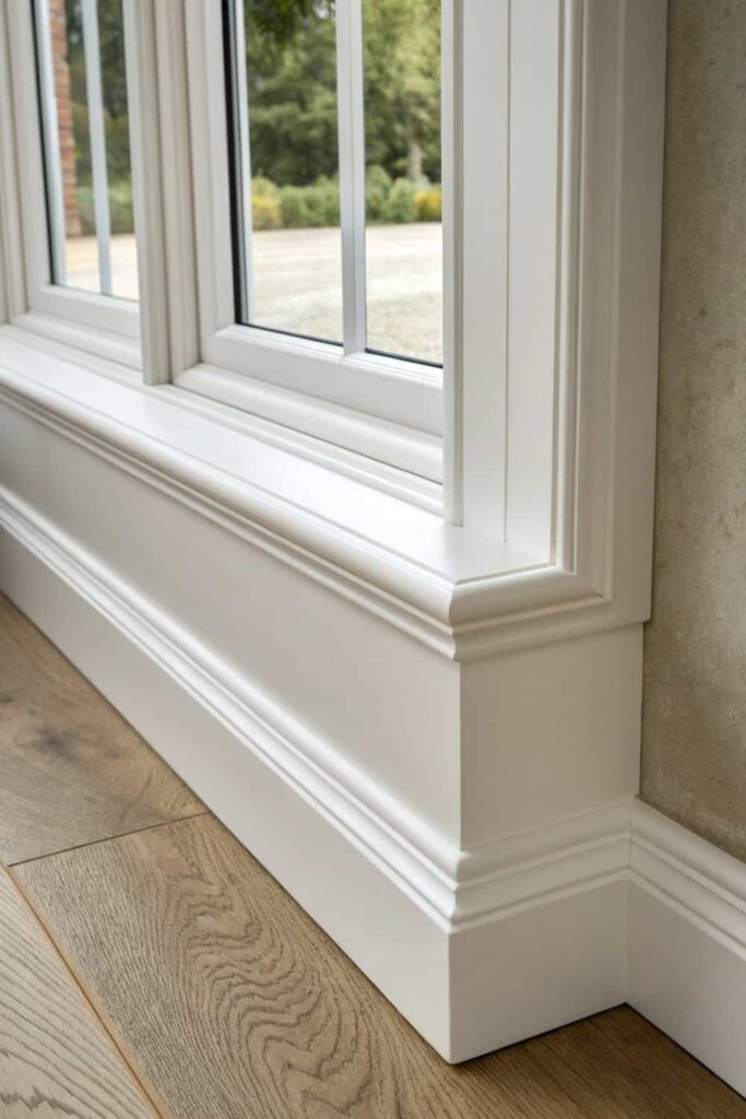 Functional Detail: Flared Sill Exterior Window Trim