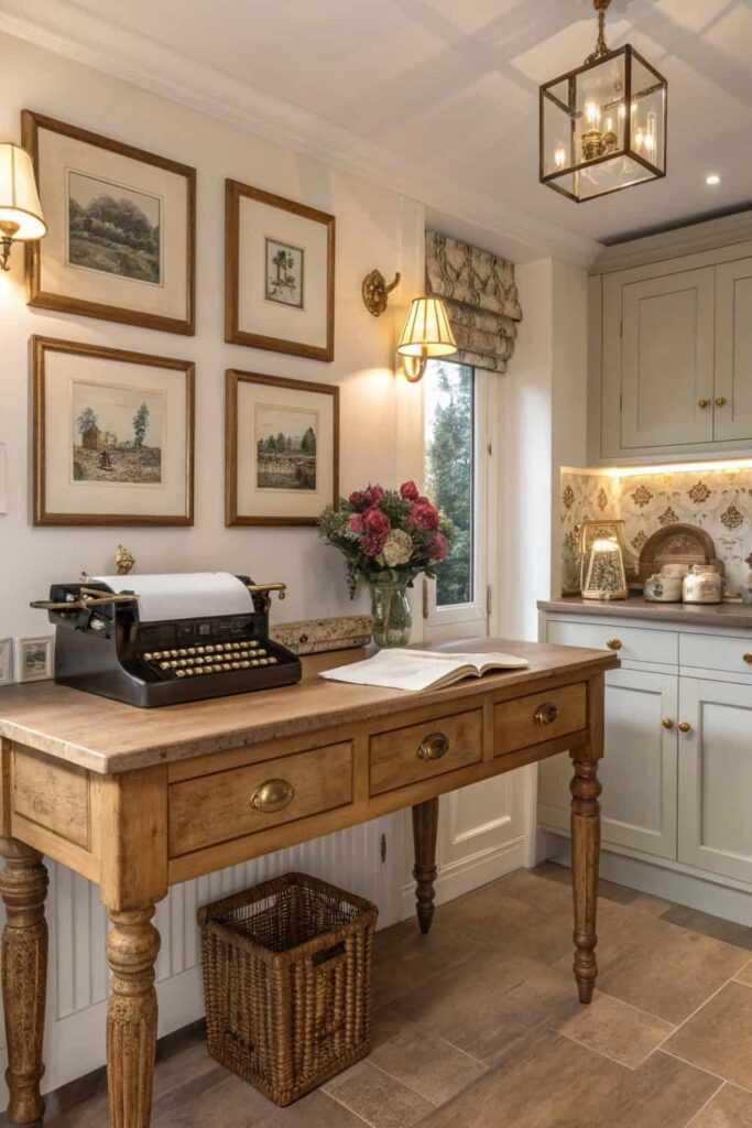 Traditional Kitchen Desk