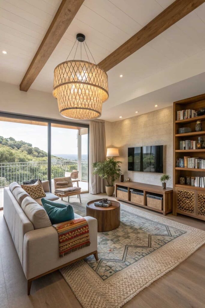 Define Spaces with Rugs & Lights