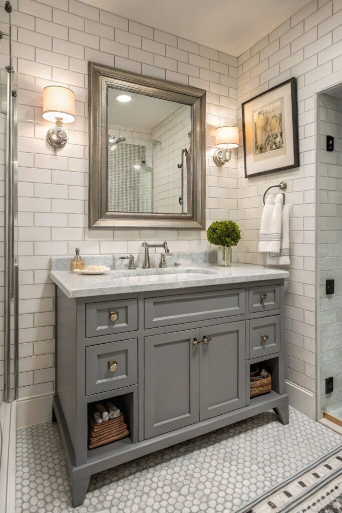 Contemporary Transitional Bathroom Look