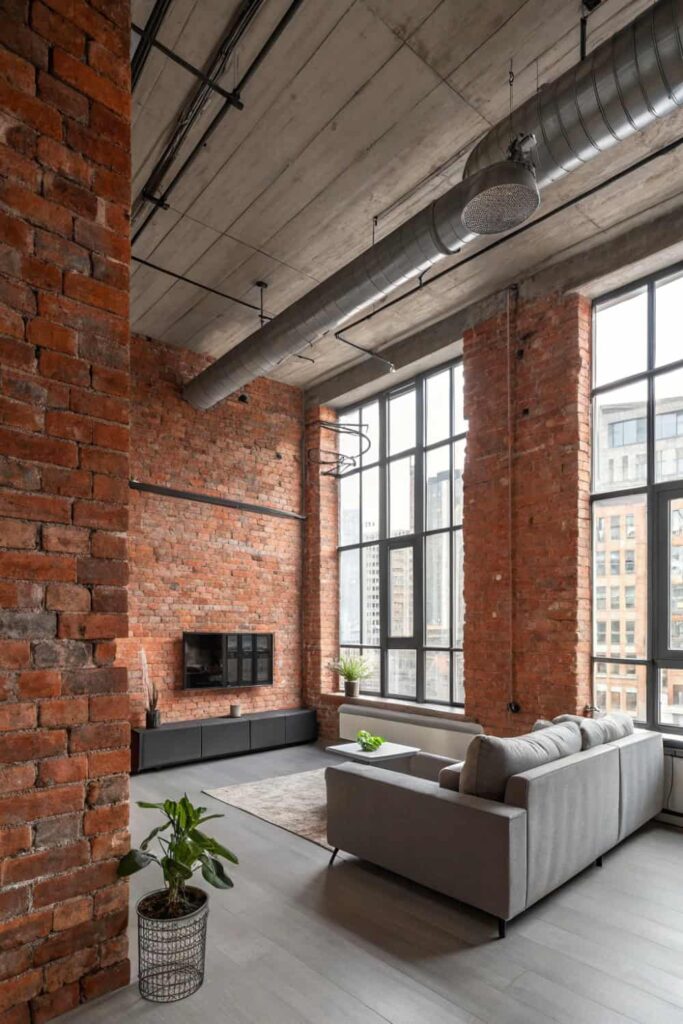 Industrial Loft Living Room Style