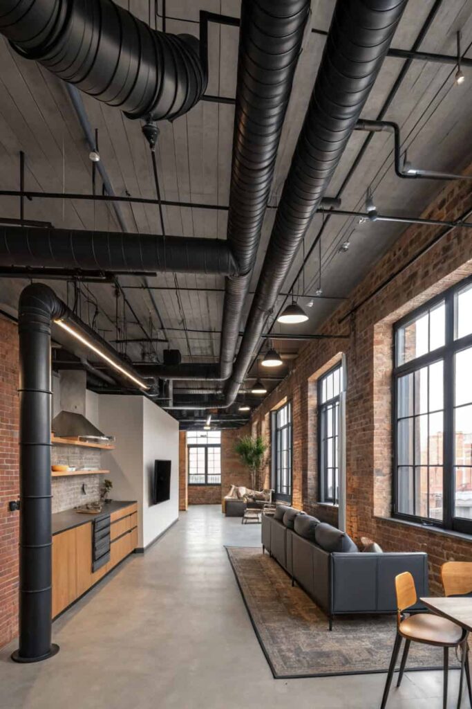 Exposed Duct Loft Style