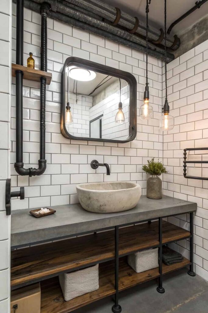 Urban Industrial Bathroom Look
