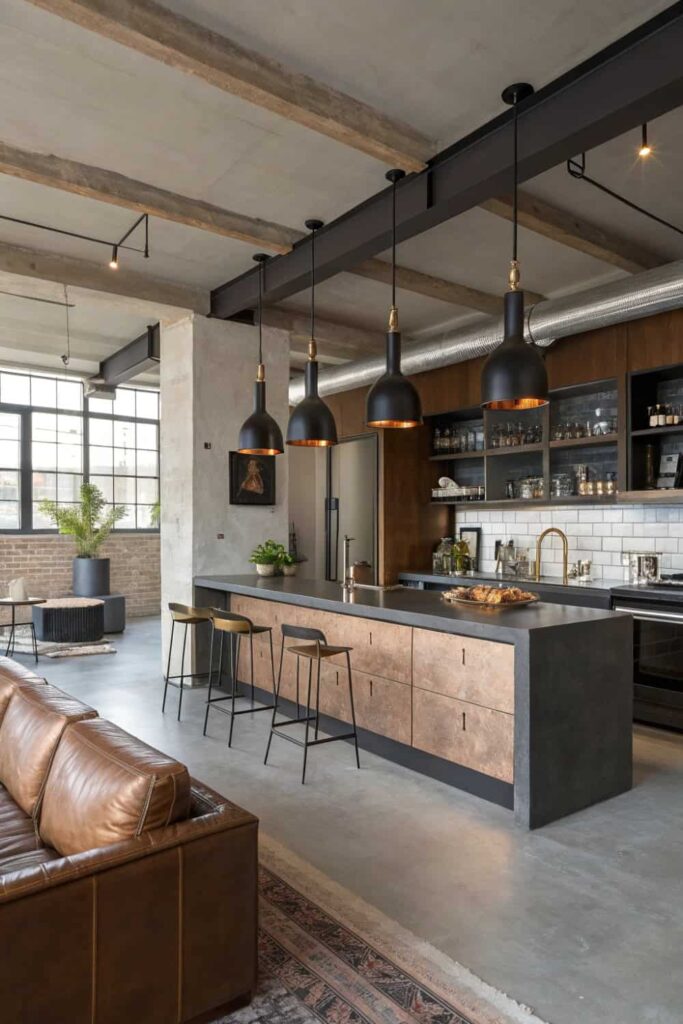 Loft Mixed Material Style