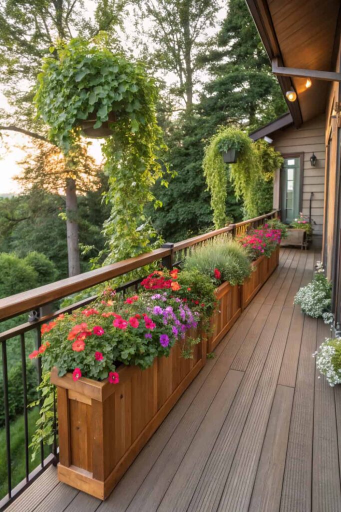 Built-In Deck Planter Boxes