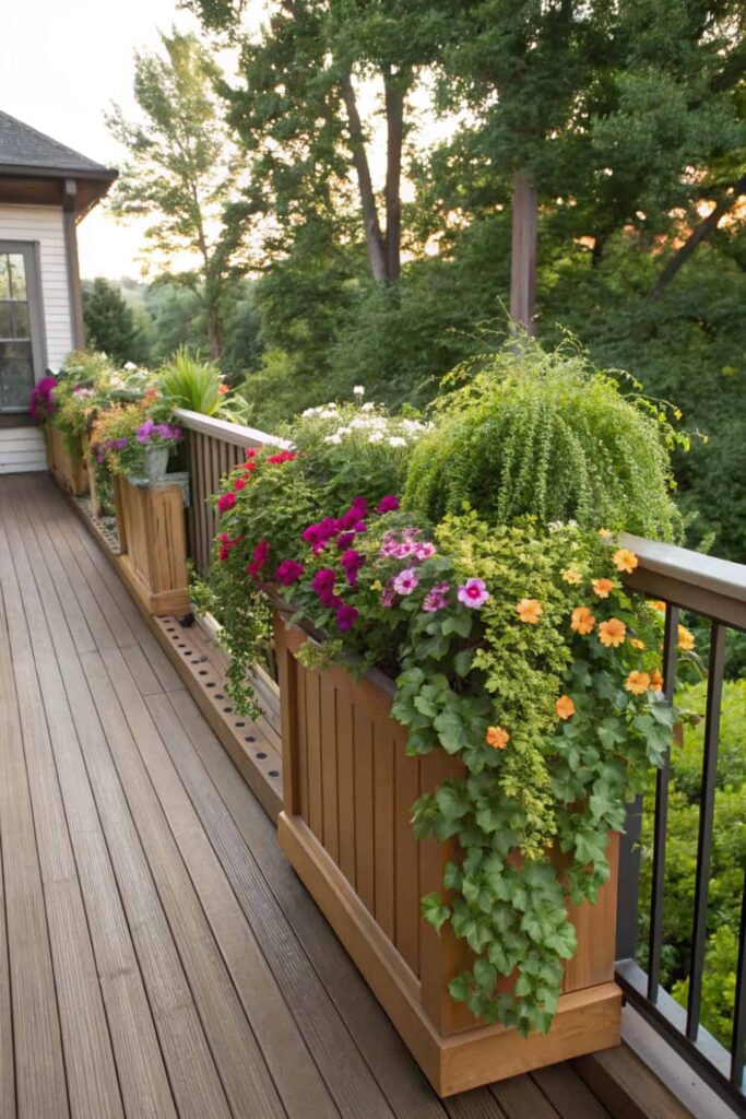 Greenery Softened Deck Edges