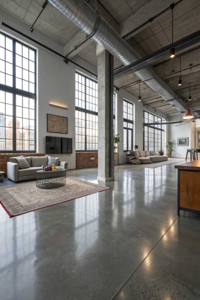Polished Concrete Living