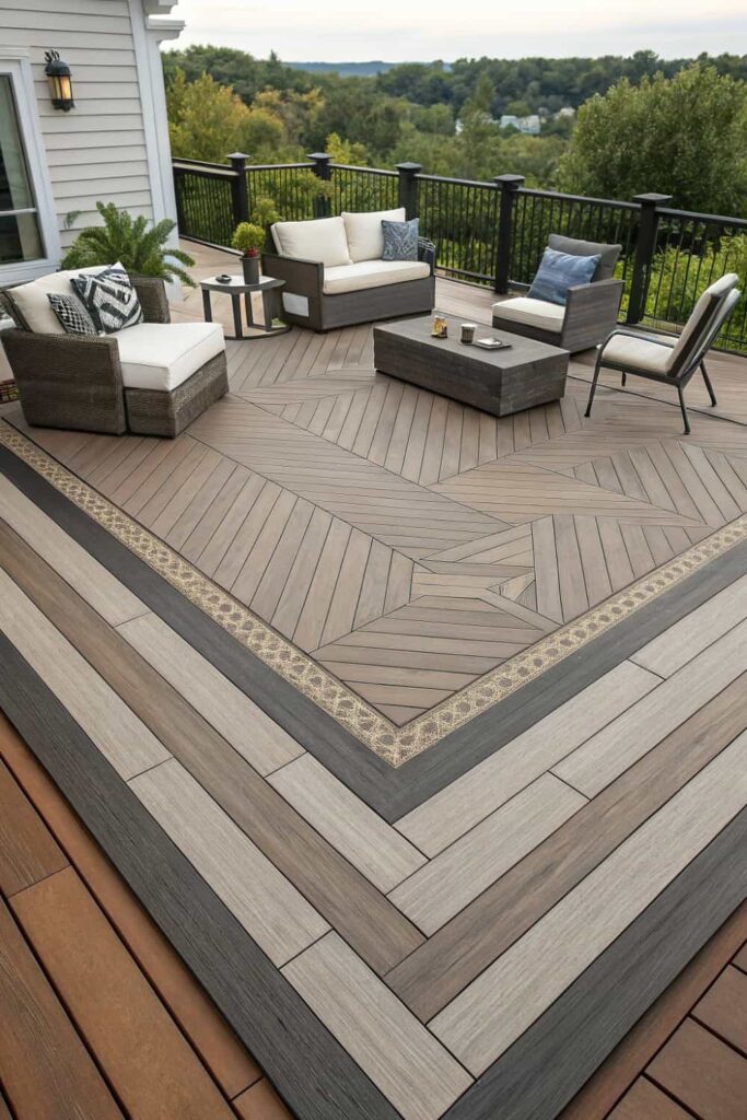 Contrasting Deck Board Designs
