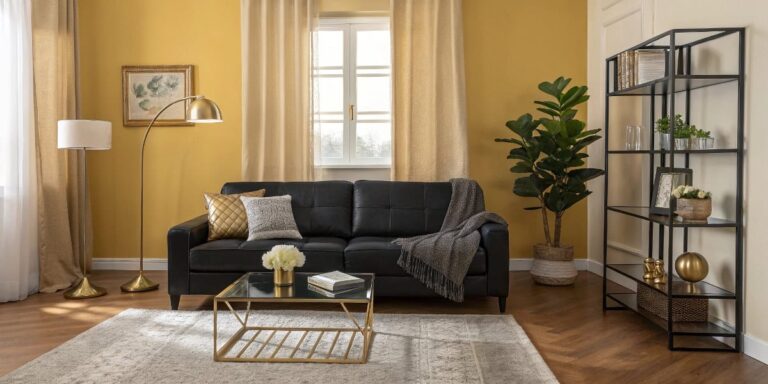 Black Couch Living Room Ideas