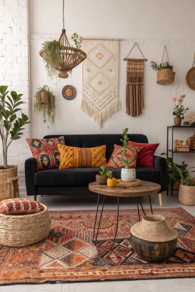 Boho Black Anchor