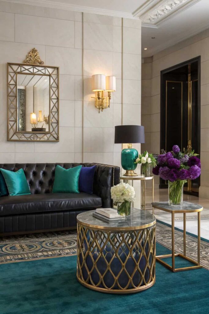 Jewel-Tone Sofa Pop