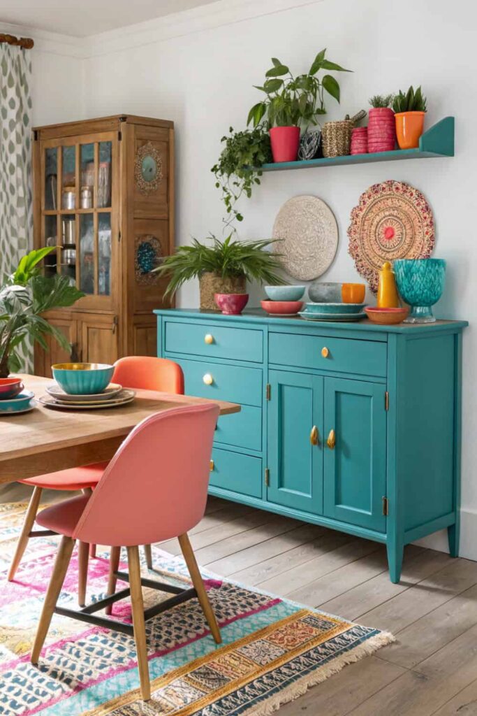Jewel Tone Dining Pieces