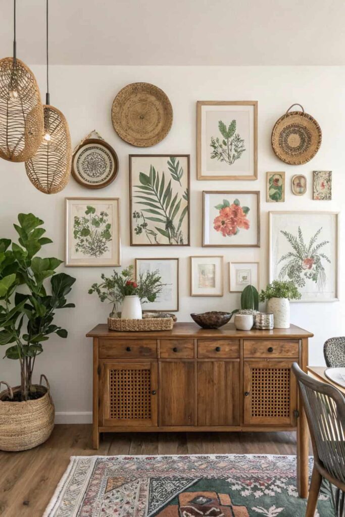 Bohemian Gallery Wall Display