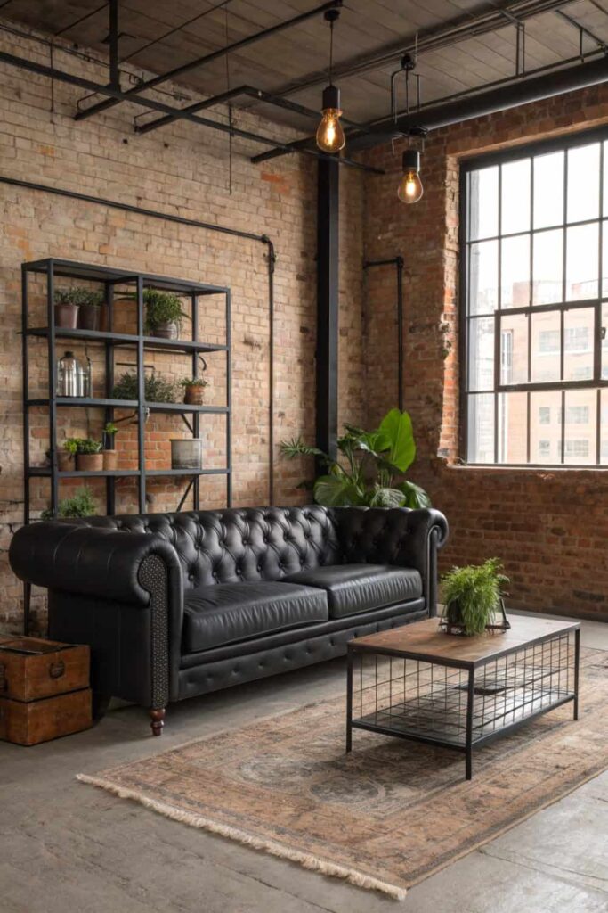 Edgy Industrial Sofa