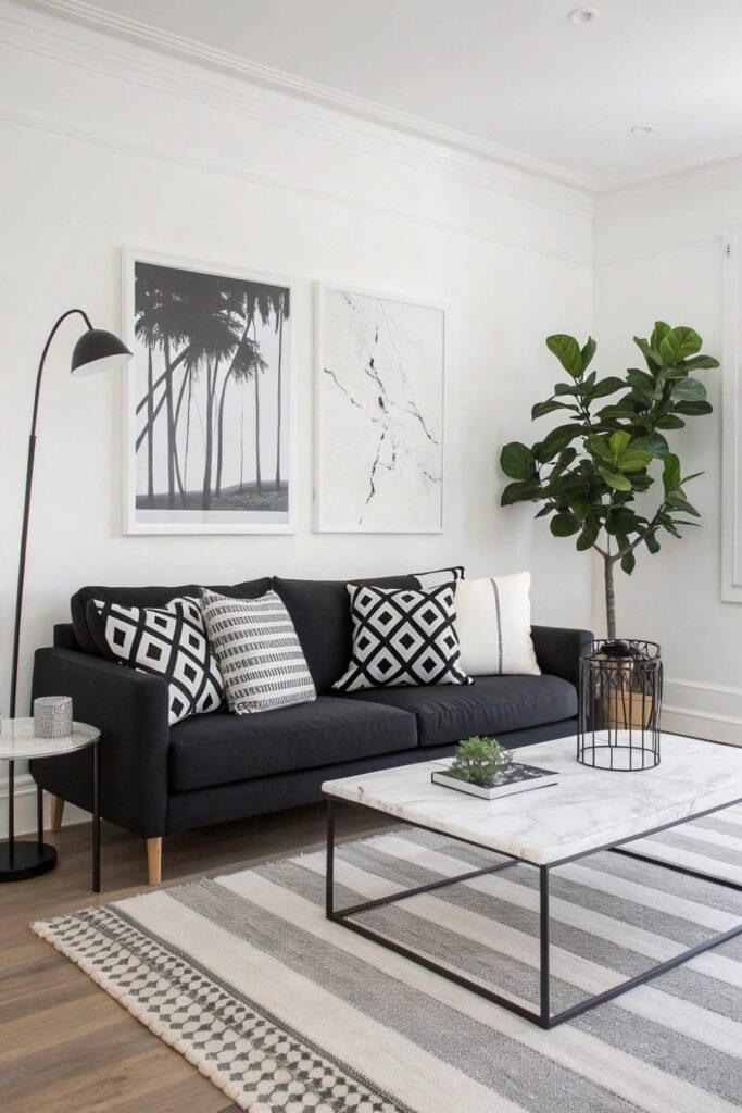 Classic Monochromatic sofa