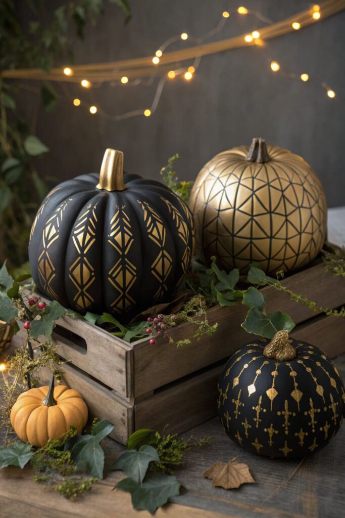 Artistic Fall Pumpkins