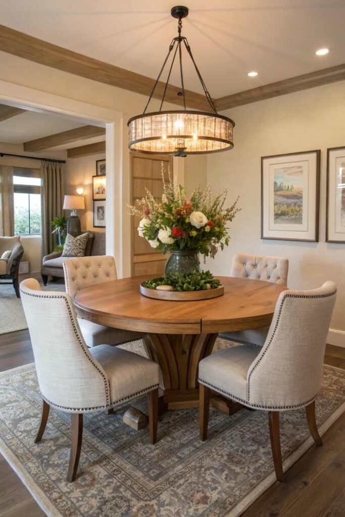 Intimate Round Dining