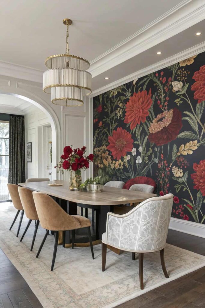 Patterned Wallpaper Accent