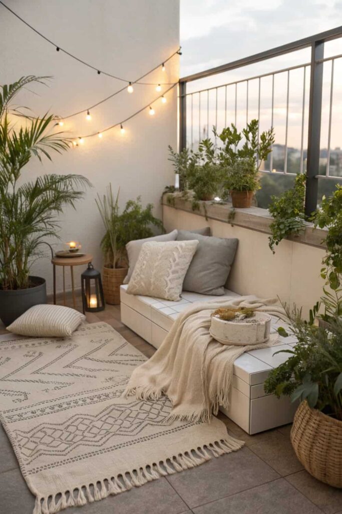 Comfortable Balcony Decorating